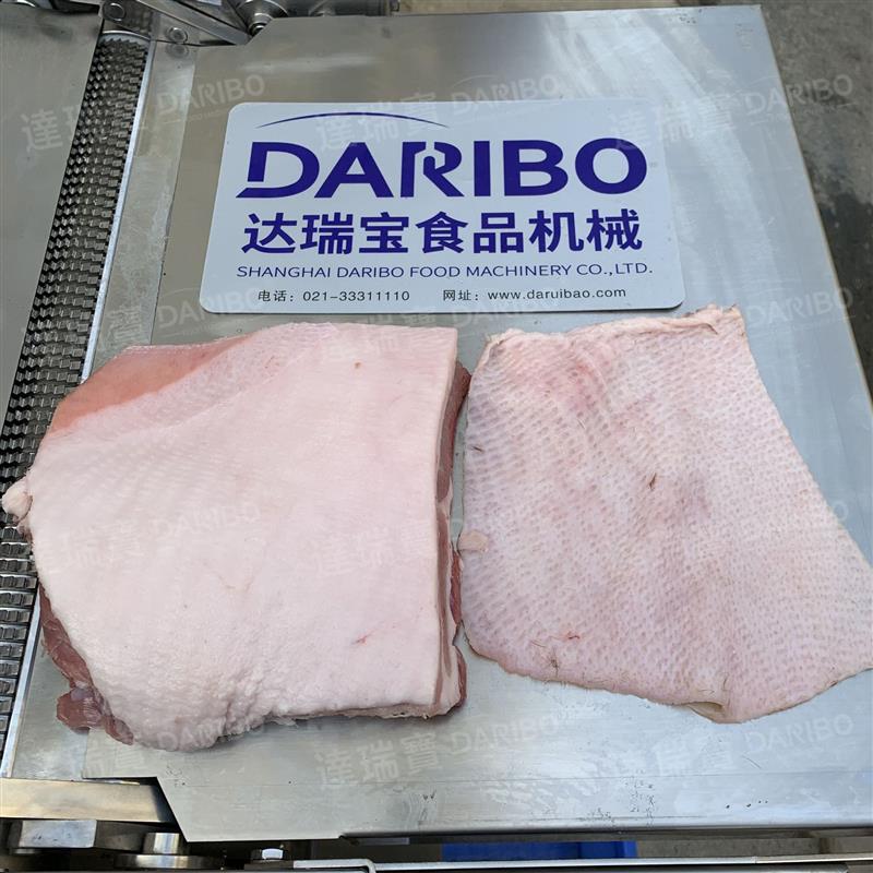 l猪皮加工设备商用 连续式猪肉去皮机 带皮卤肉剥皮另猪皮切丝机