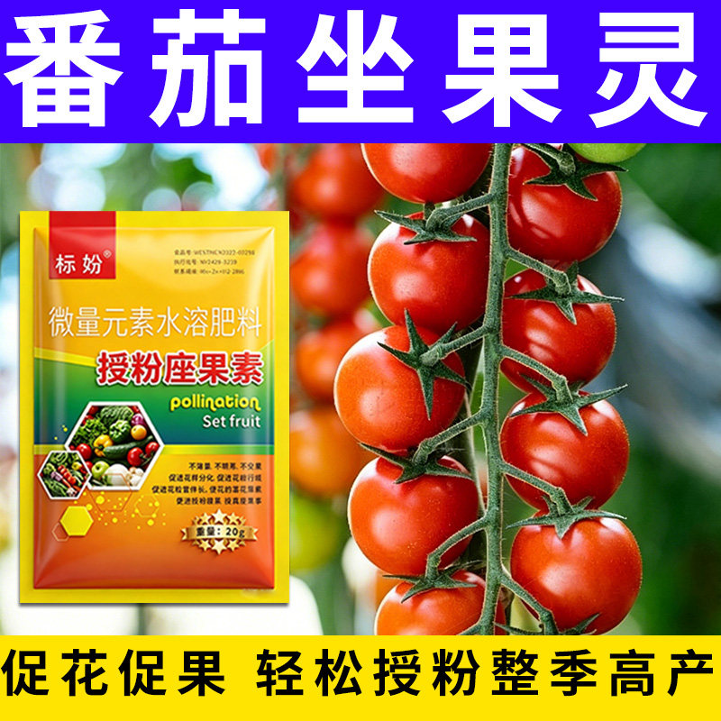 番茄授粉座果精无需粘花催花坐果灵茄瓜授粉露保花保果专用剂