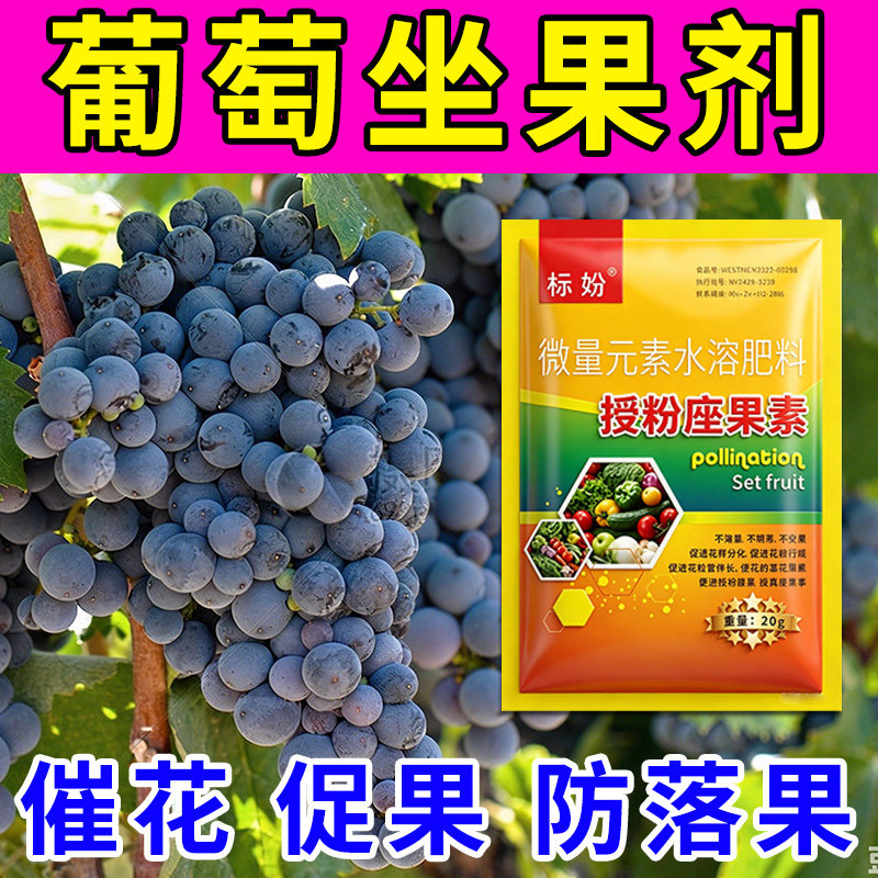 葡萄授粉座果精无需粘花催花坐果灵茄瓜授粉露保花保果专用剂