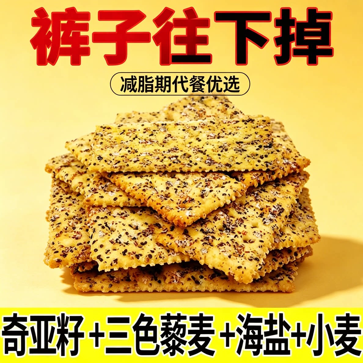 苏打饼干无糖低脂减解馋肥小零食宿舍专用糖人饱腹黑松露火腿粗粮养胃追剧低卡早餐孕妇海盐夜宵减脂餐自律抗饿代餐0卡女士治胃酸