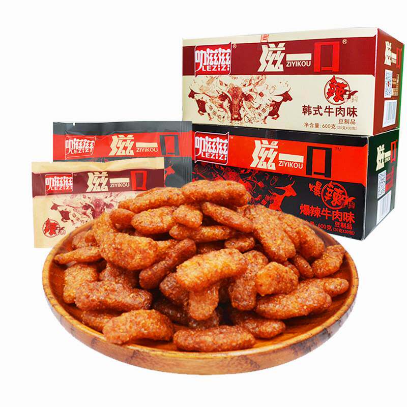 韩式牛肉味大豆素肉零食 滋一口品牌经典辣条怀旧小包装