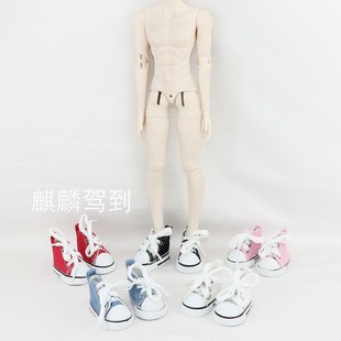 特六体娃衣 阿巳特6分bjd特体 多色帆布鞋模特脚长3.8cm脚宽1.5cm
