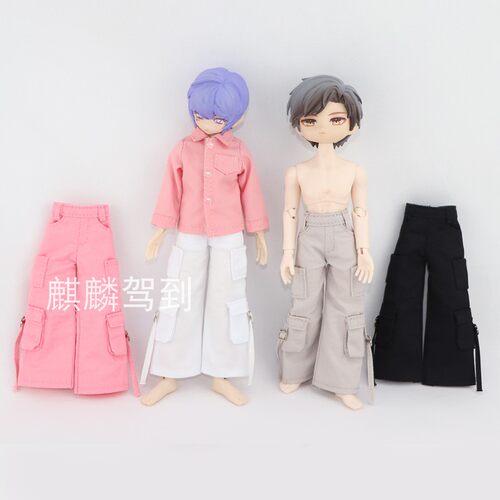 扎克衣服8分bjd北冥体工装阔腿裤