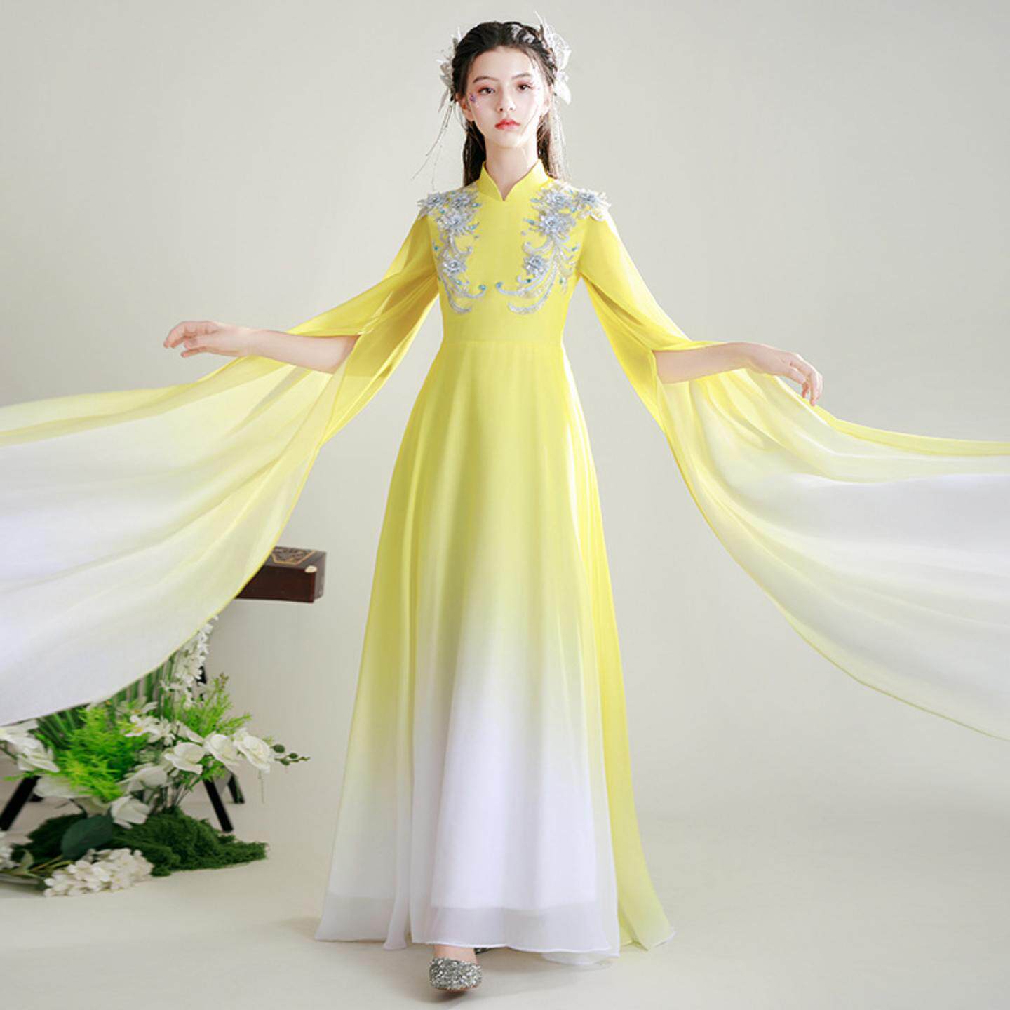 儿童礼服大合唱演出服中国风
