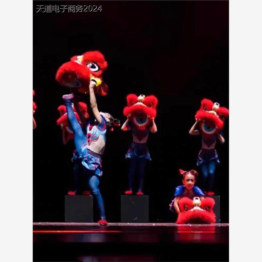 第十二届小荷风采奇狮妙想演出服少儿舞蹈表演六一醒狮儿童VR道具