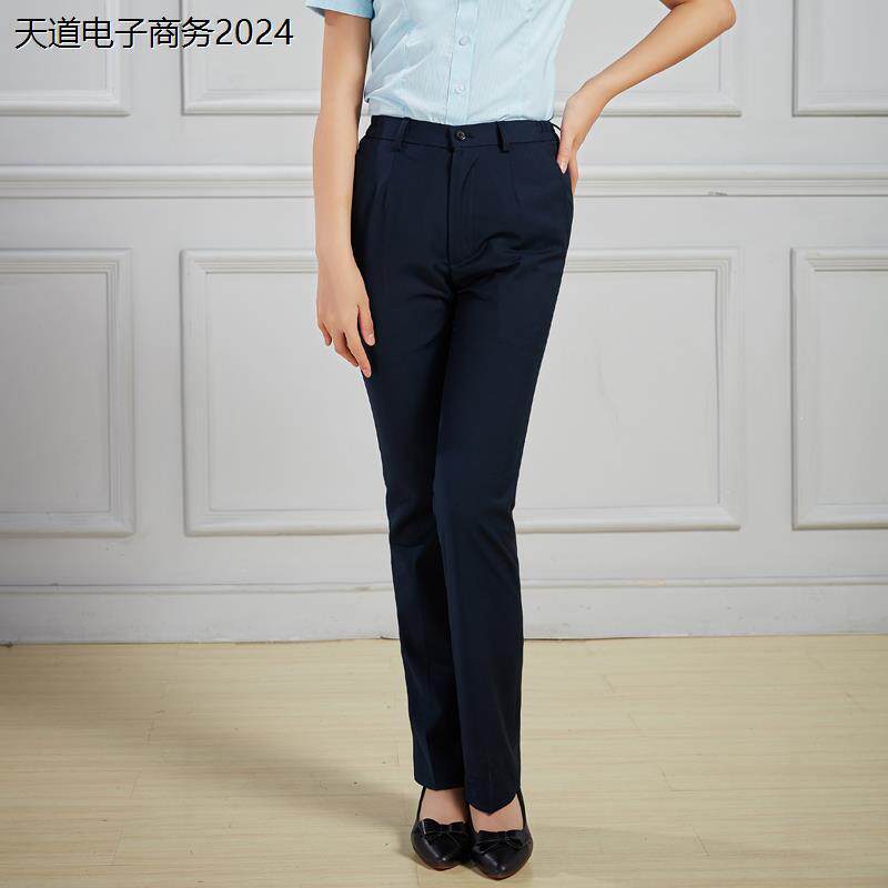 邮政春夏新款工作服女西裤储