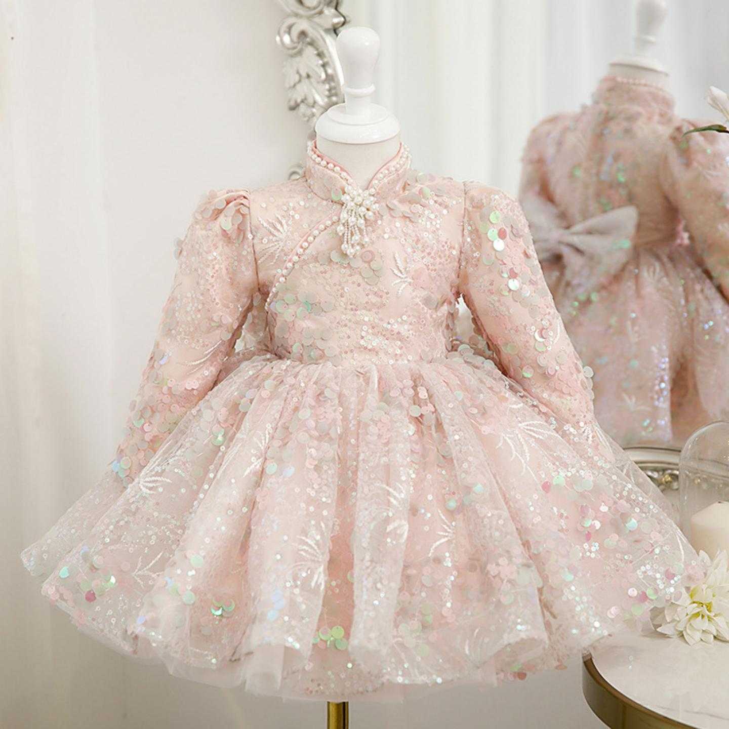 儿童礼服公主裙女童高端主持人