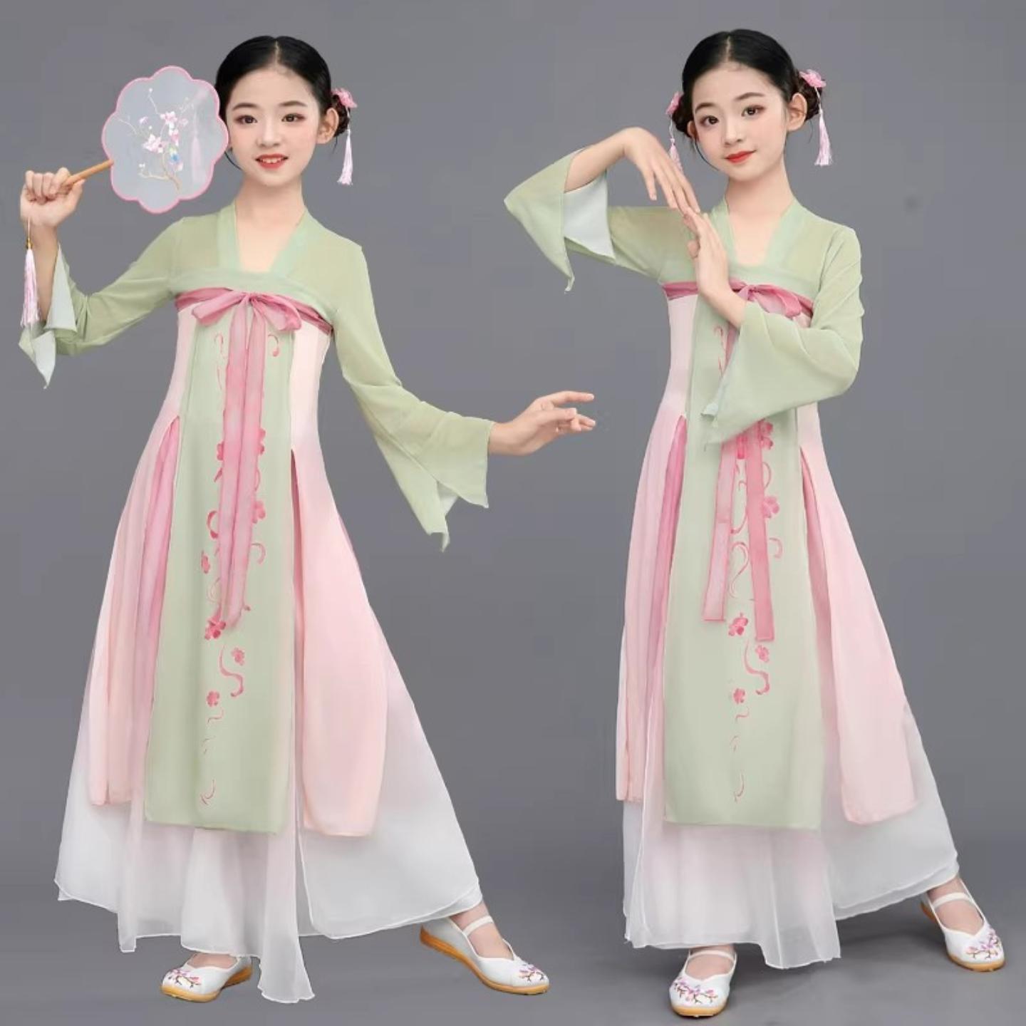 儿童古典舞演出服中国舞服民族