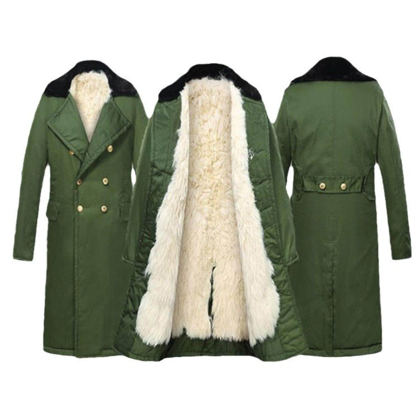 厂家批发皮毛长羊毛长款大衣舒适