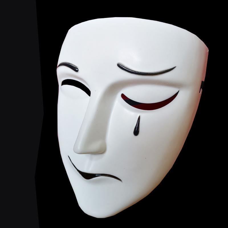 万圣节成人面具悲喜哭笑面具天官赐福白无相动漫cos表演道具白色