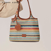 Cierra Korey官网 托特包包女大容量海边度假草编包手提单肩大包
