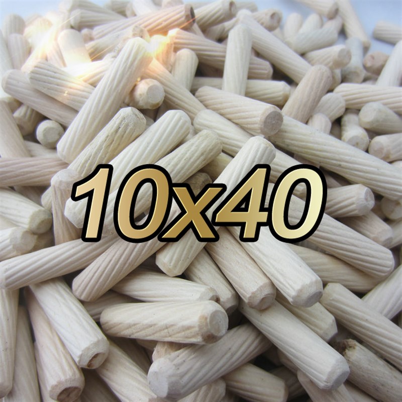 100根10*40MM圆木榫u木塞木棒斜纹木肖家具 木钉连接件 三合一规