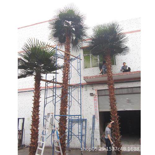供应仿真海枣树仿真棕榈树仿真蒲葵树塑料树玻璃钢仿真植物