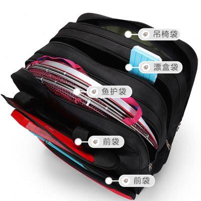 高档新款多功能钓椅包加厚双肩鱼护包户外防水鱼包大容量钓鱼背包