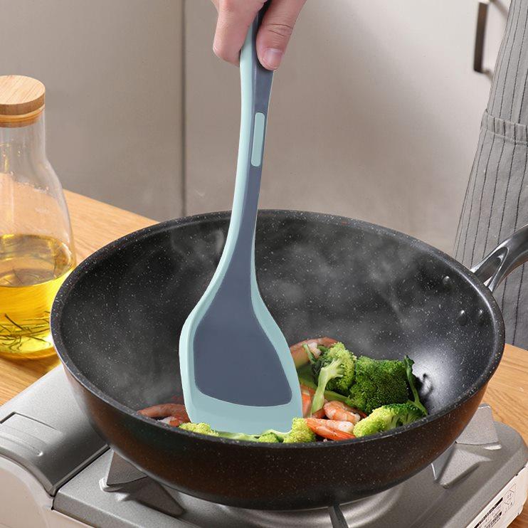 不粘锅硅胶铲煎锅炒锅炒勺炒菜铲子耐高温厨具套装平底锅硅胶锅铲