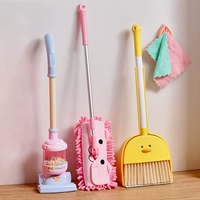 B.Duck, метла, пылесос, швабра