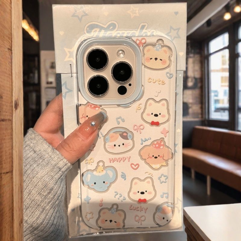 镂空音乐小猫适用16PRO手机壳15/