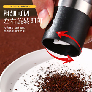 双头研磨器家用手动现磨不锈钢调味料罐双格花椒粉黑胡椒粒研磨瓶
