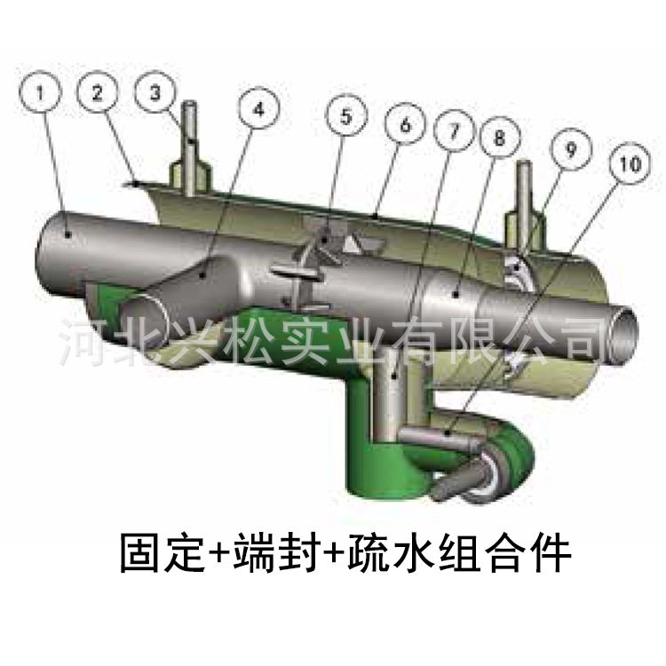 工厂化预制管段蒸汽管道配件组合元件固定疏水隔断排潮管端封补偿