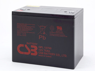 CSB蓄电池GPL12750CSB电池12V7H太阳能免维护蓄电池