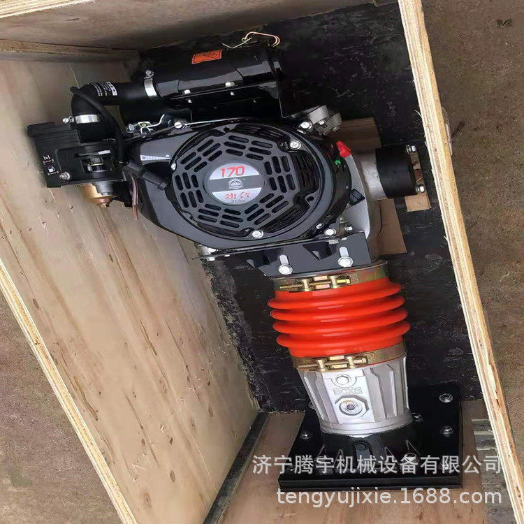 泥土用夯实机90型汽油冲击夯济宁腾宇生产100型夯实机沟槽用