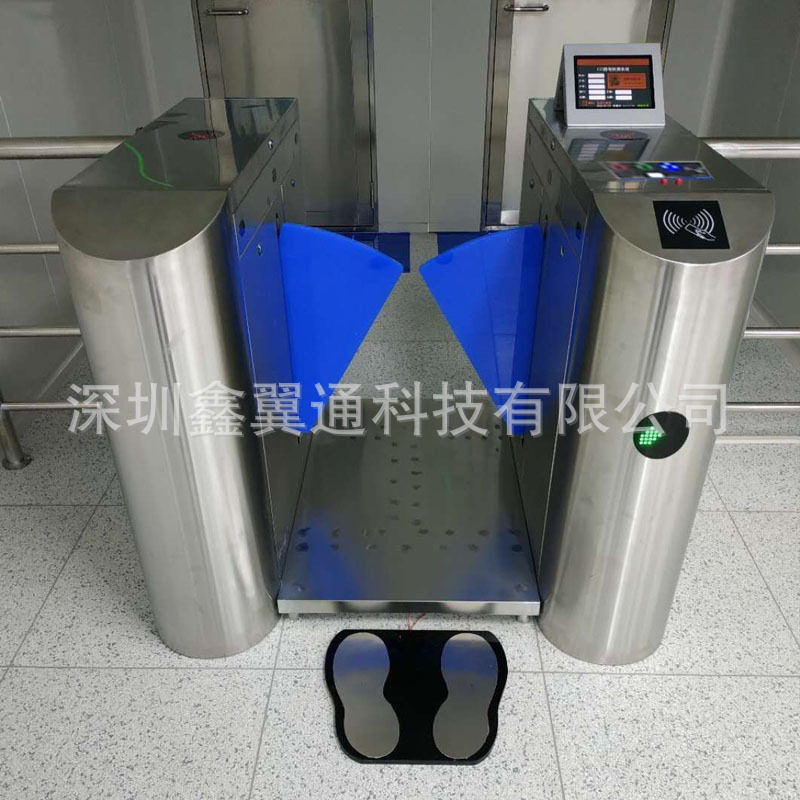 刷卡指纹车间ESD静电测试翼闸 人脸识别数显静电闸机 三棍闸摆闸