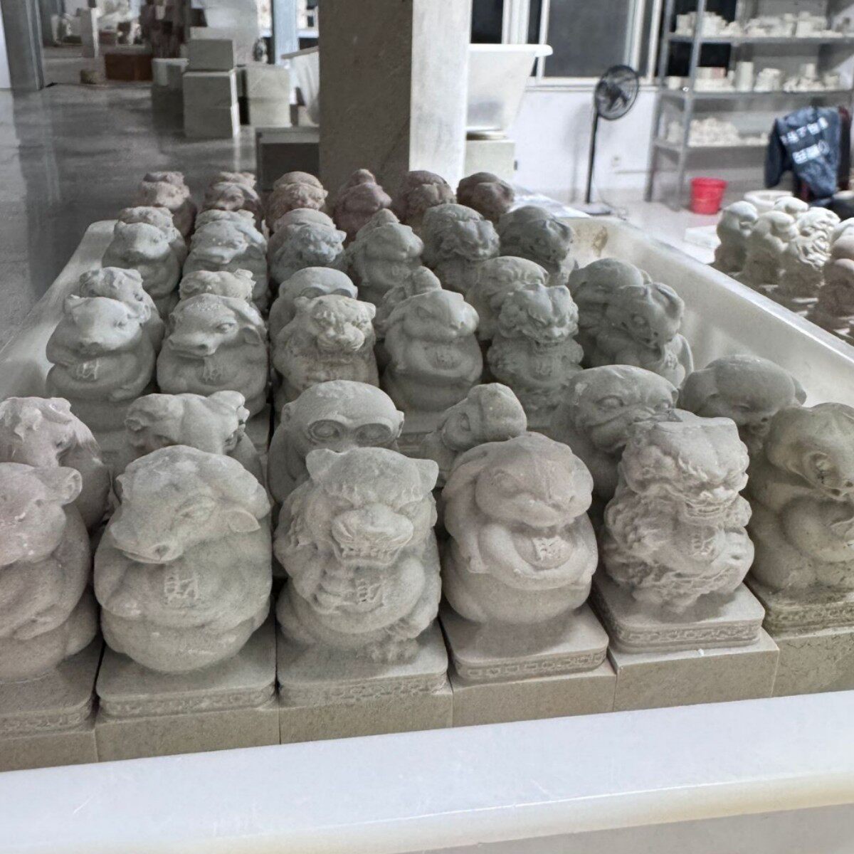 12生肖青田新矿一套练习书法初学者篆刻印章现货批发落款篆刻名字