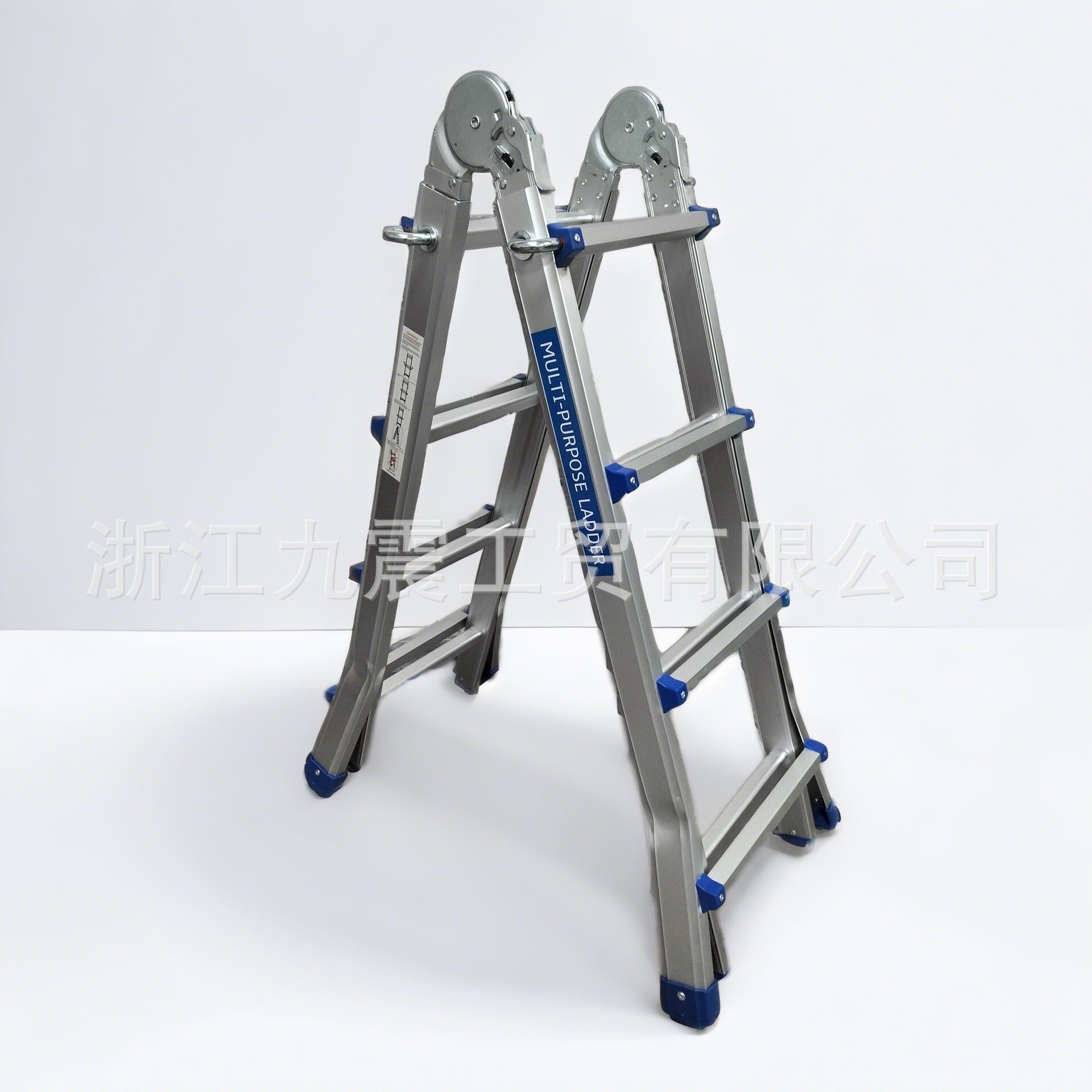 铝合金小巨人多功能伸缩梯 家用人字梯 工程升降便携折叠梯子厂家