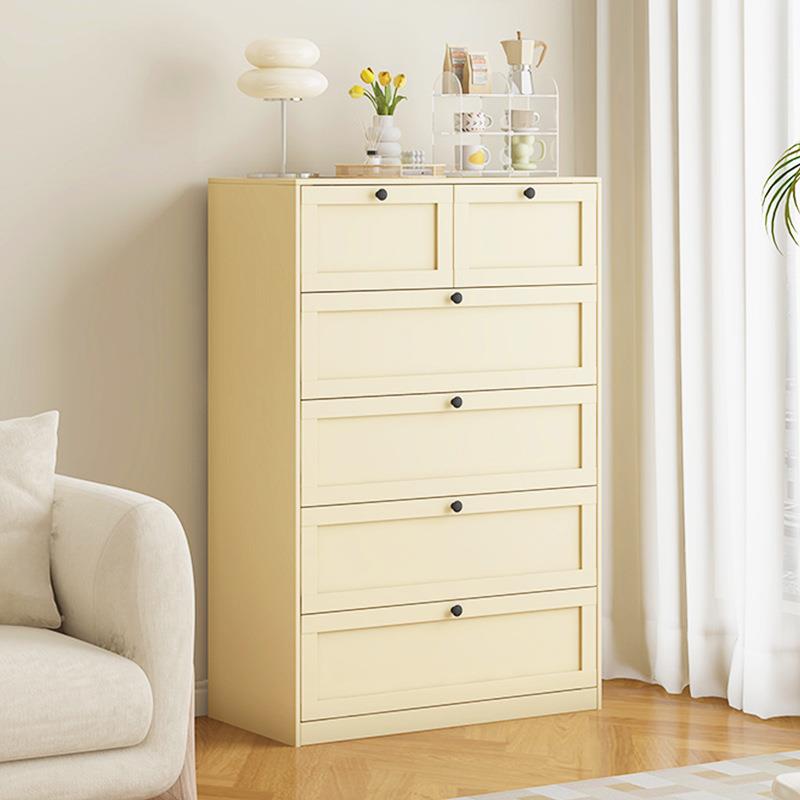 钢制五斗柜家用客厅靠墙铁艺储物柜卧室床头收纳抽屉柜床尾置物p^