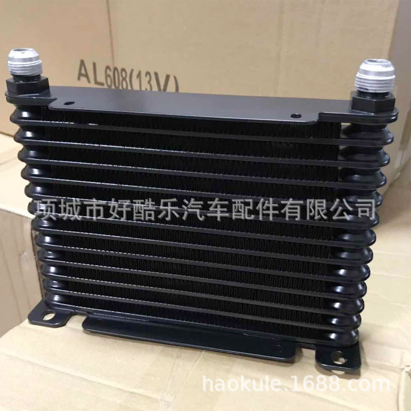 工厂直销 汽车改装全铝机油冷却器油冷散热器波箱32mm AN10铝制