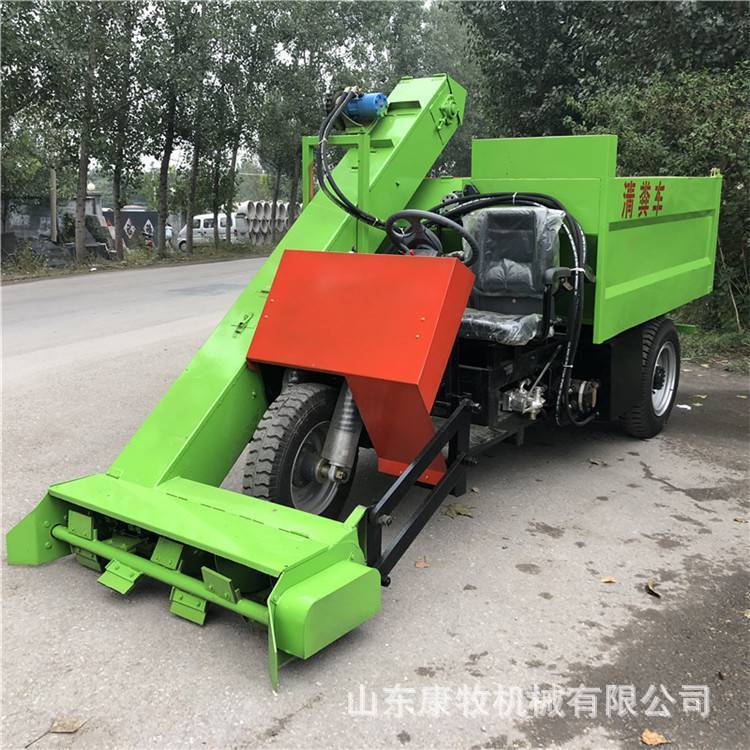 牧场柴油四轮清粪车 肉牛养殖场粪便清粪机 牲畜粪便清理机