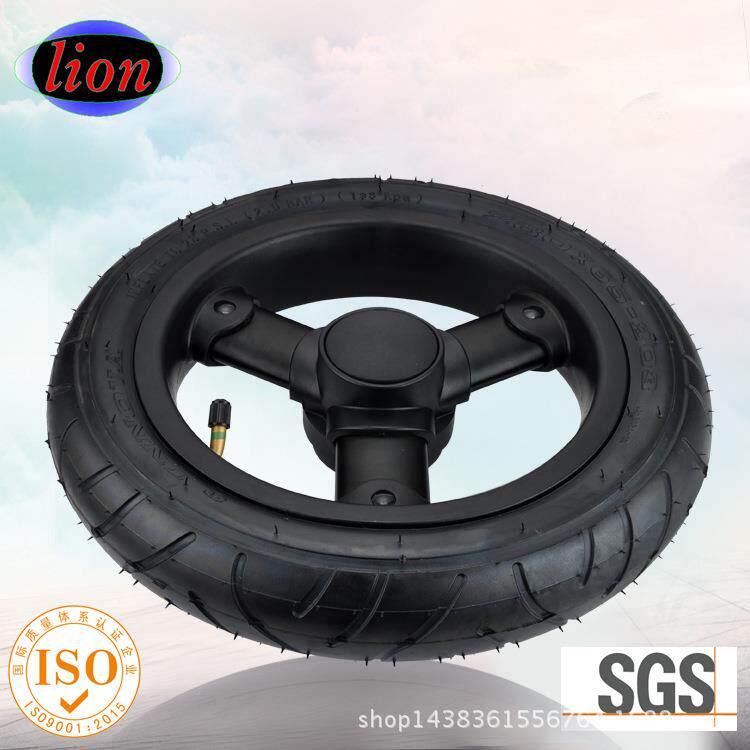 高景观避震轮婴儿手推车轮子环保橡胶充气轮子