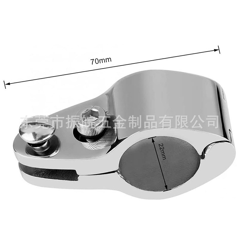 316不锈钢螺栓管夹 可拆卸管夹 船用滑套 船顶遮阳蓬船用五金配件