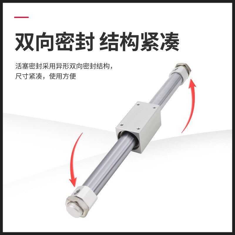 CY1S无杆气缸带滑导轨道RMT-10/20/25/32-100/200磁偶式长行程