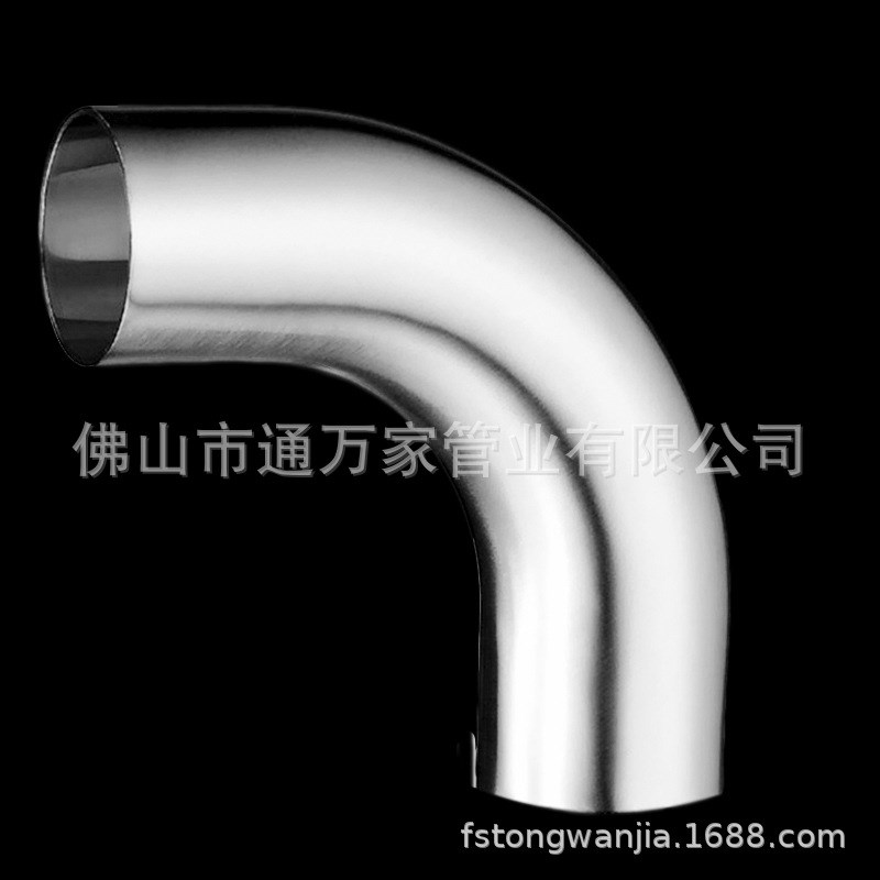 现货供应  卫生级加长焊接90度弯头304和316不锈钢3A弯管内外精抛