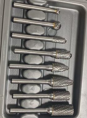钨钢旋转锉刀8件套打磨机头硬质合金木工雕刻电动