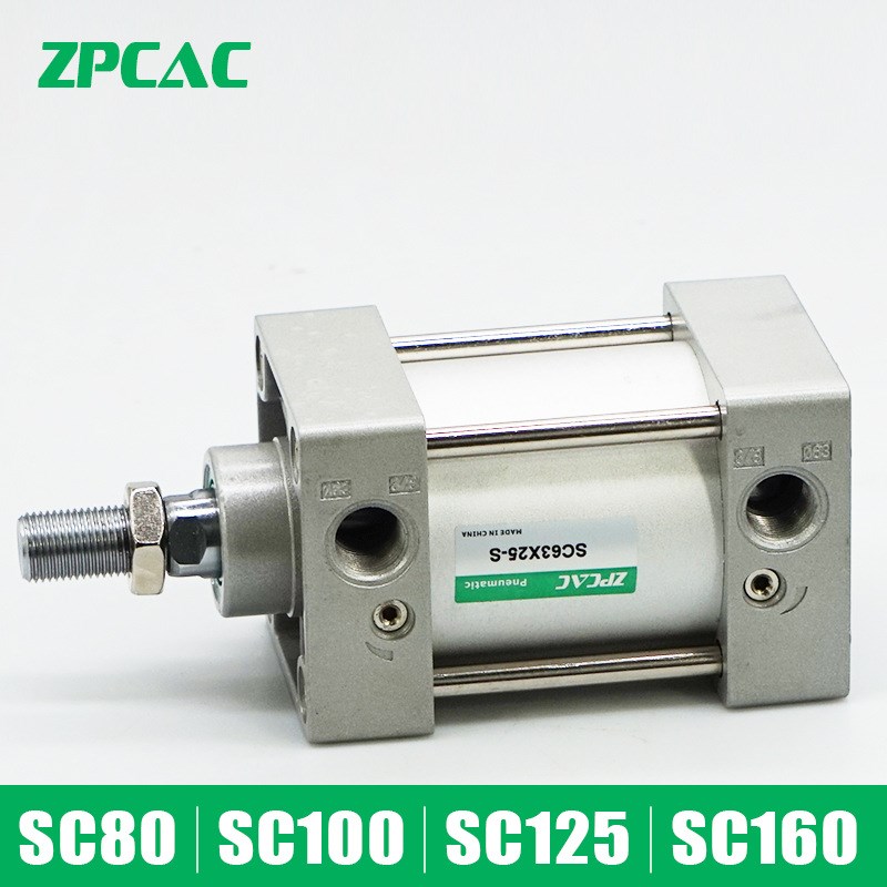 标准气缸气动元件SC80/100/125/160/25X50X100X125X150X200X300