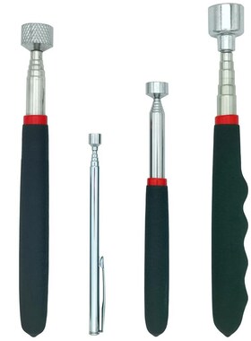 Magnetic Pickup Tool伸缩捡拾器带灯磁性吸力棒吸杆20磅捡拾器