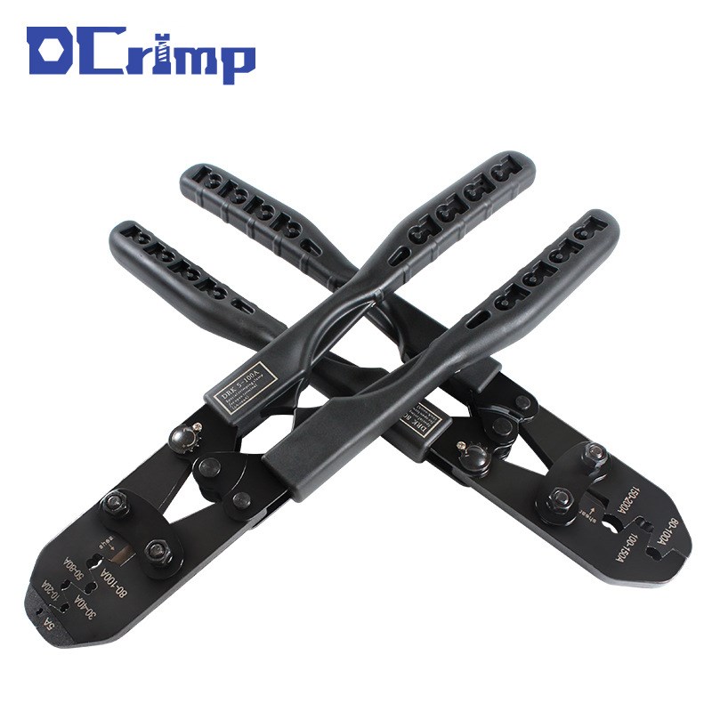 DRK 5-200A开口鼻压线钳子OT接线端子钳SC铜鼻子压线钳压接钳U型