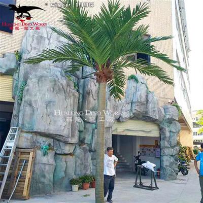 仿真树模型商场造景绿植大型娑罗树芭蕉树藤蔓树叶玻璃钢树干.