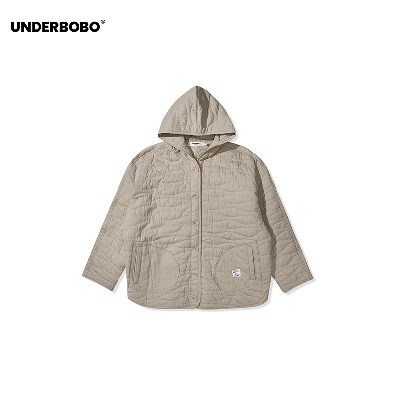 UNDERBOBO秋冬休闲绗缝连帽衬衫