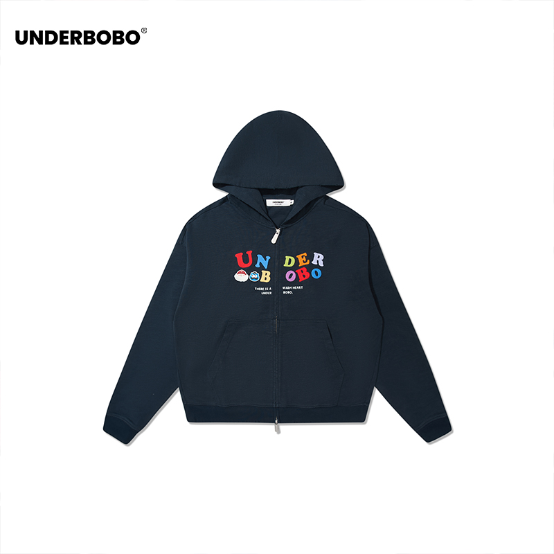 UNDERBOBO休闲拉链卫衣情侣外套