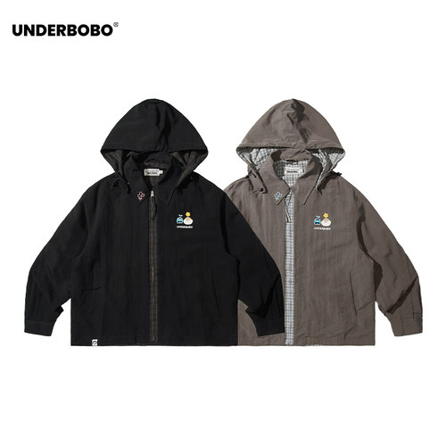 UNDERBOBO情侣休闲户外连帽外套