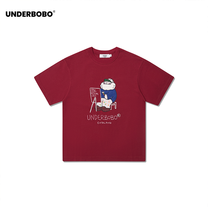 UNDERBOBO画家系列情侣短袖T恤女