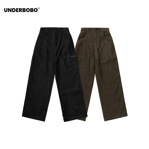 UNDERBOBO秋冬季美式灯芯绒长裤