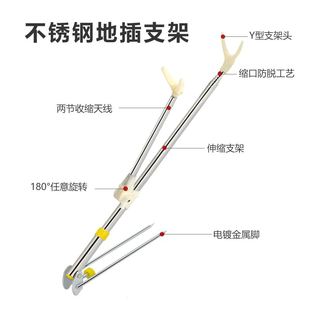 不锈钢钓鱼竿支架多功能三合一炮台架杆手竿杆架地插台钓渔具用品