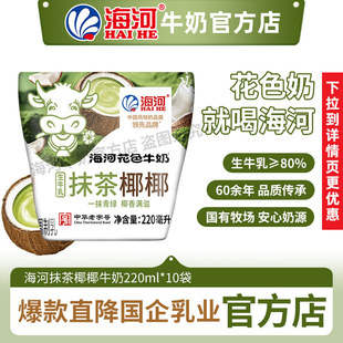 海河牛奶抹茶耶耶子味220ml*10包儿童营养早餐奶网红风味奶旗舰款