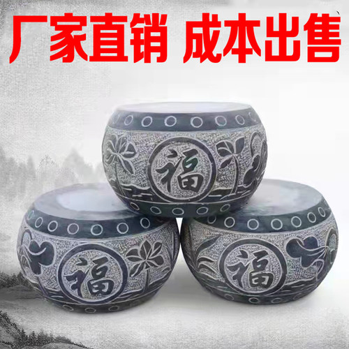 花岗岩青石柱墩底座石雕柱