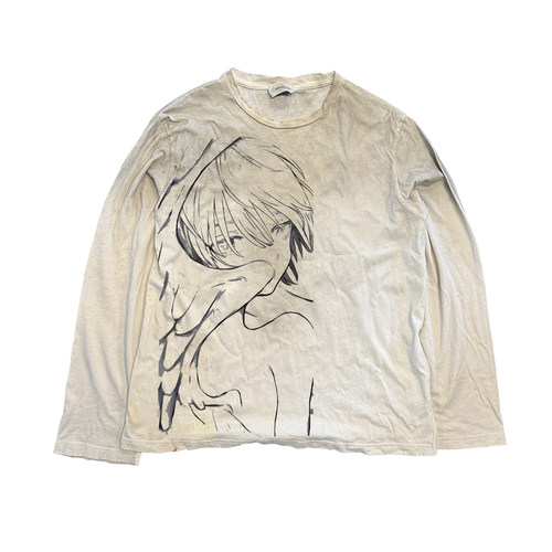 十卟SHIBU 绫波丽Ayanami Rei日漫线稿长袖二次元T恤上衣ACGN