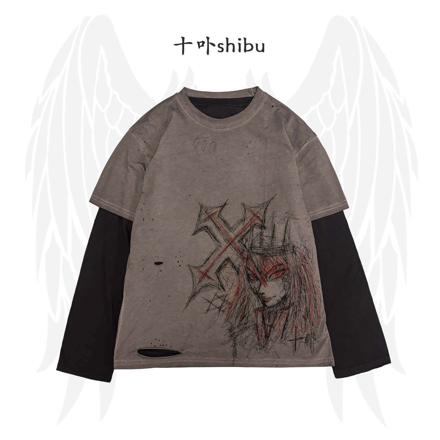 十卟SHIBU 我的搭配法则暗黑摇滚反差又酷又飒两件套张扬朋克PUNK